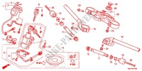 PUNHO GUIADOR/PONTE SUPERIOR/ COLUNA DIRECCAO (CBR1000RRC/D/RAC/D) para Honda CBR 1000 RR FIREBLADE RED 2012