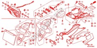 LUZ TRASEIRA(2) para Honda CBR 1000 RR FIREBLADE VERMELHO 2012