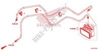 TUBO TRAVAO TR./TUBO METALICO TRAVAOES para Honda CBR 500 R ABS BLACK OR SILVER 2013