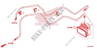 TUBO TRAVAO TR./TUBO METALICO TRAVAOES para Honda CBR 500 R ABS BLANCHE 2013