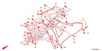 CAPO MEDIO/CARENAGEM INFERIOR (D.) para Honda CBR 600 RR HRC TRICOLORE 2013