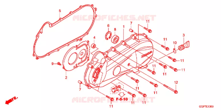 TAMPA LATERAL ESQUERDA Honda SCOOTER 50 VISION 2014  NSC50MPDE