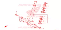COLUNA DIRECCAO/PONTE SUPERIOR para Honda SH 150 ABS SPECIAL 3ED 2013