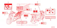 ETIQUETA CUIDADO(1) para Honda SH 150 ABS SPECIAL 3ED 2013
