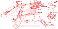 GUARDA LAMAS TRÁS para Honda SH 150 ABS SPECIAL 3ED 2013