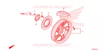 RODA TRASEIRA para Honda SH 150 ABS SPECIAL 3ED 2013