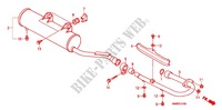 SILENCIADOR ESCAPE(2) para Honda TRX 250 FOURTRAX RECON Electric Shift 2012