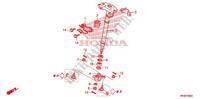 VEIO DIRECCAO (1) para Honda FOURTRAX 420 RANCHER 4X4 Electric Shift CAMO 2011