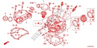CILINDRO/CABECA MOTOR para Honda FOURTRAX 420 RANCHER 4X4 Manual Shift RED 2011