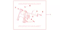 DESCANCO CENTRAL/PEDAL TRAVAOES para Honda VFR 1200 DCT 2014