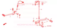 DESCANCO CENTRAL/PEDAL TRAVAOES para Honda VFR 1200 DCT 2014
