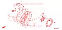 RODA TRASEIRA para Honda VFR 1200 DCT 2014