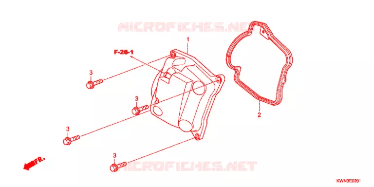TAMPA CABECA MOTOR (WW125EX2C/EX2D/EX2E/D) Honda SCOOTER 125 PCX 2014  WW125D