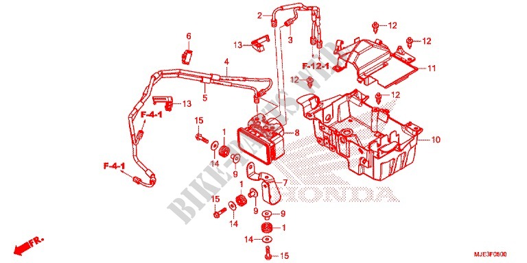 MODULADOR DE ABS para Honda CBR 650 F ABS HRC TRICOLOR 2016