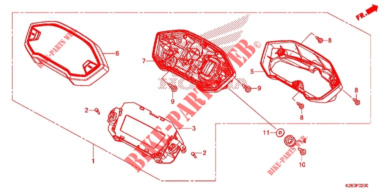 INSTRUMENTOS COMBINADOS para Honda MSX GROM 125 2014