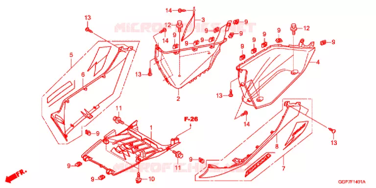 SAIA LATERAL/TAMPA CENTRAL (NSC502WH/T2) Honda SCOOTER 50 VISION 2015  NSC50T2E