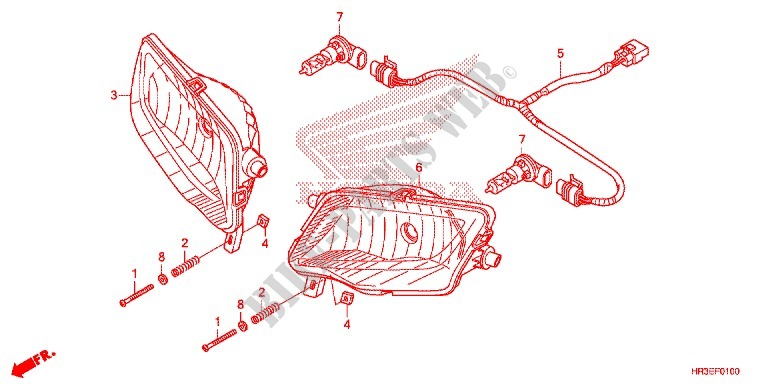 FAROL para Honda FOURTRAX 420 RANCHER 4X4 DCT 2015