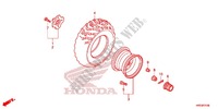 RODA TRASEIRA para Honda FOURTRAX 420 RANCHER 4X4 DCT PS RED 2014
