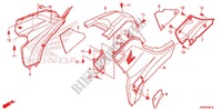 TAMPA LATERAL/TAMPA DO TANQUE para Honda FOURTRAX 420 RANCHER 4X4 DCT PS RED 2014