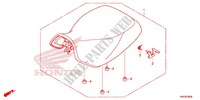 ASSENTO SIMPLES(2) para Honda FOURTRAX 420 RANCHER 4X4 Manual Shift RED 2014