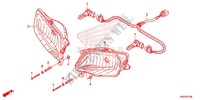 FAROL para Honda FOURTRAX 420 RANCHER 4X4 Manual Shift RED 2014