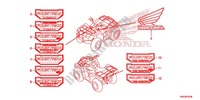 MARCA para Honda FOURTRAX 420 RANCHER 4X4 Manual Shift RED 2014