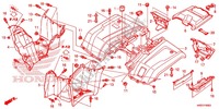 GUARDA LAMAS TRASEIRO para Honda FOURTRAX 420 RANCHER 4X4 Manual Shift 2015