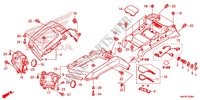GUARDA LAMAS FRENTE para Honda FOURTRAX 500 FOREMAN 4X4 Electric Shift, Power Steering Red 2014