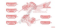 MARCA para Honda FOURTRAX 500 FOREMAN 4X4 Electric Shift, Power Steering Red 2014