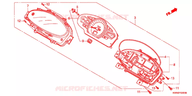 INSTRUMENTOS COMBINADOS Honda SCOOTER 125 PCX 2017  WW125EX2E