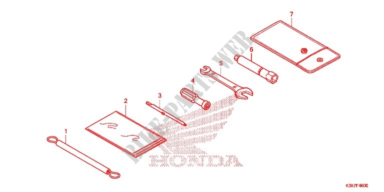 FERRAMENTAS/CAIXA DE BATERIA para Honda PCX 125 SPECIAL EDITION 2015