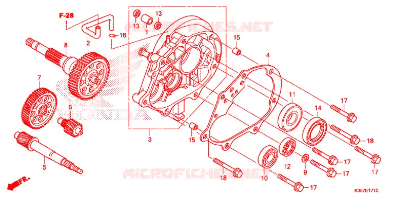 TRANSMISSAO Honda SCOOTER 125 PCX 2015  WW125EX2F