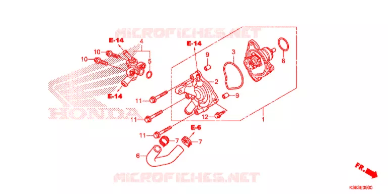 BOMBA AGUA Honda SCOOTER 150 PCX 2015  WW150F