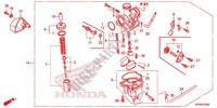 CARBURADOR(2) para Honda XR 125, Kick starter only -2DK- 2012