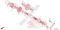 EIXO PEDAL ARRANQUE para Honda XR 125, Kick starter only -2DK- 2012