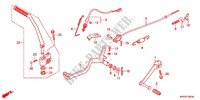 DESCANCO CENTRAL/PEDAL TRAVAOES para Honda XR 125 L Electric start + Kick start 2011