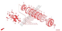 EMBRAIAGEM para Honda XR 125 L ARRANQUE ELÉCTRICO 1LA 2012