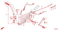 DESCANCO CENTRAL/PEDAL TRAVAOES para Honda XR 125 L Electric start + Kick start 2012