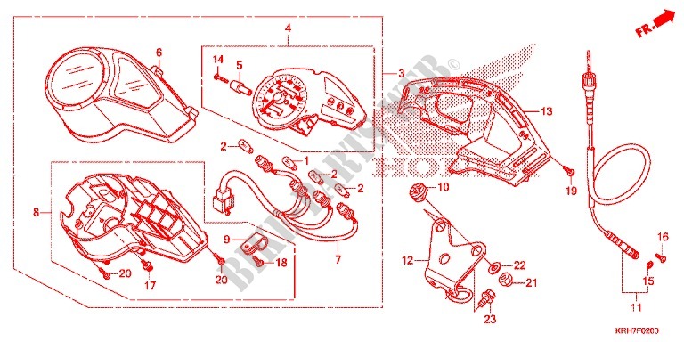 INSTRUMENTOS COMBINADOS para Honda XR 150 2014