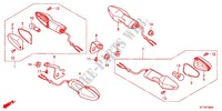 PISCA(2) para Honda CBR 125 TRICOLORE 2012