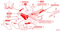 EMBLEMA/FAIXA (3) para Honda CBR 1000 SP ABS REPSOL 2015