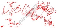 CARENAGEM SUPERIOR para Honda CBR 500 R TRICOLOR 2015