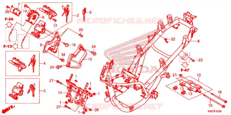 CORPO QUADRO Honda SCOOTER 125 FORZA 2015  NSS125ADF