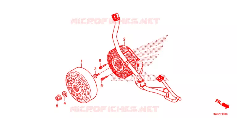 DISPOSITIVO DE PARTIDA DO GERADOR DE CA  Honda SCOOTER 125 FORZA 2015  NSS125ADF