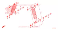 AMORTECEDOR TRASEIRO(2) para Honda FOURTRAX 420 RANCHER 4X4 DCT IRS 2015