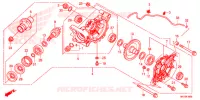 CARRETO FINAL TRASEIRO para Honda FOURTRAX 420 RANCHER 4X4 DCT IRS 2015