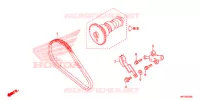 CORRENTE ARVORE CAMES/TENSOR para Honda FOURTRAX 420 RANCHER 4X4 DCT IRS 2015