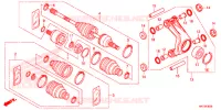 MANGA EIXO TRASEIRA/VEIO TRANSMISSAO TRASEIRO para Honda FOURTRAX 420 RANCHER 4X4 DCT IRS 2015