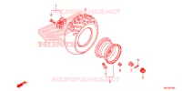 RODA TRASEIRA para Honda FOURTRAX 420 RANCHER 4X4 DCT IRS 2015