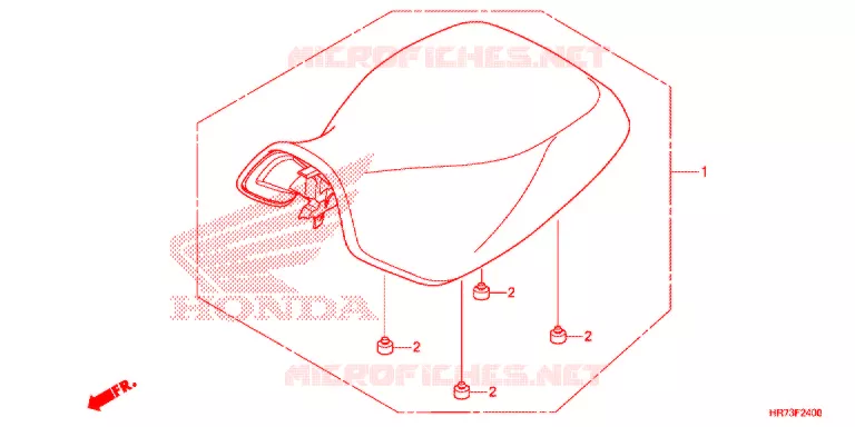ASSENTO SIMPLES(2) Honda ATV 420 FOURTRAX 2015  TRX420FA5F